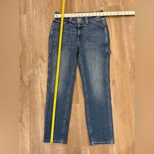 Edgely Women's Straight Ankle Blue Jeans